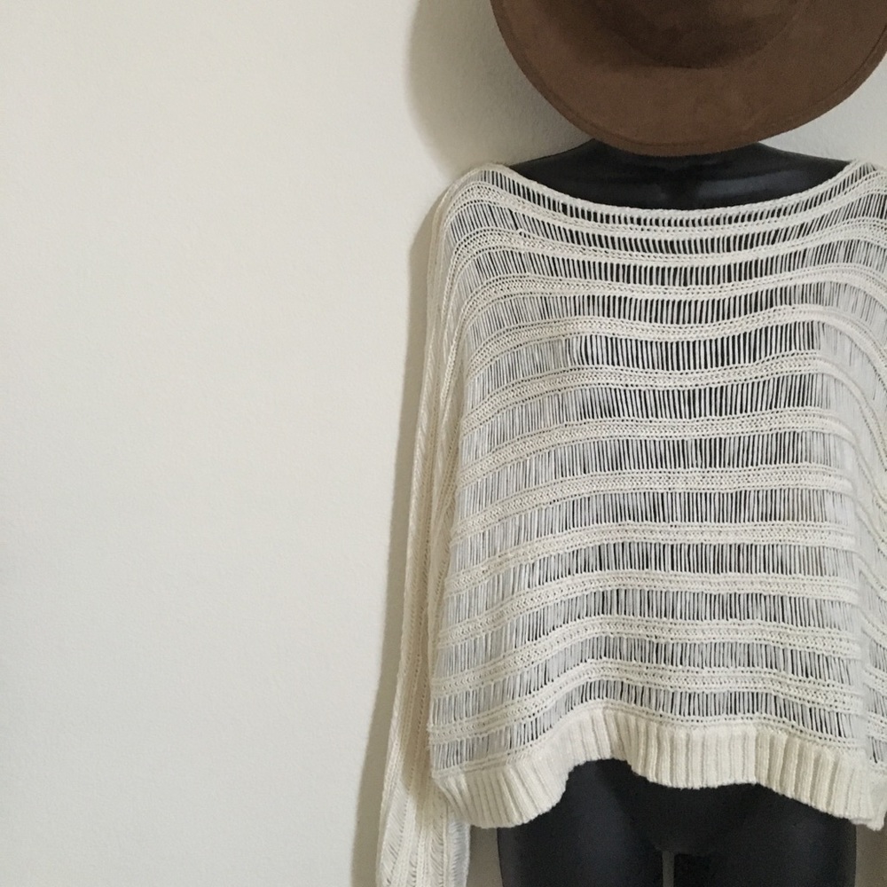 Cream Knit crochet sweater